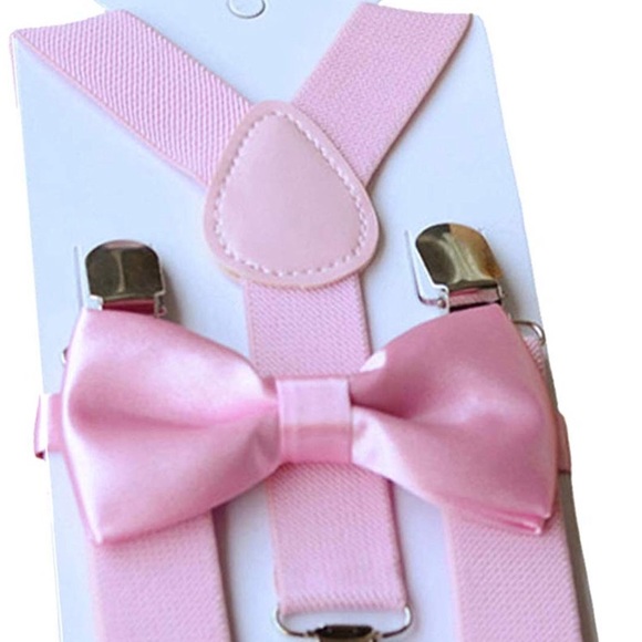 Other - PINK GIRLS SUSPENDER & BOW TIE SET - *NWT*